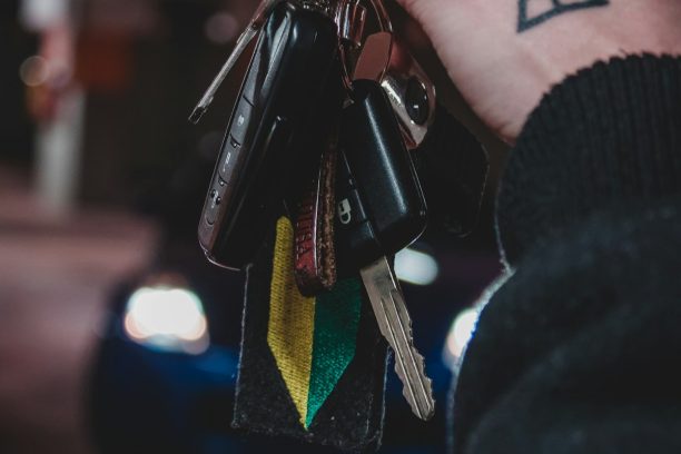 Spare key and remote fob for a work vehicle